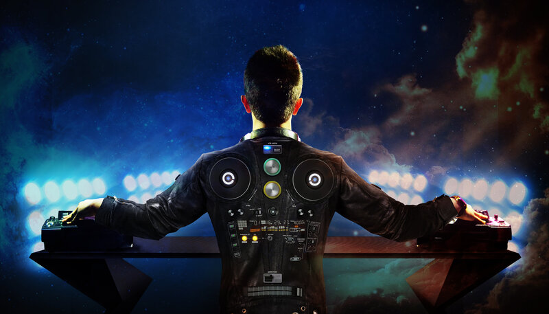 DJ with Futuristic Jacket