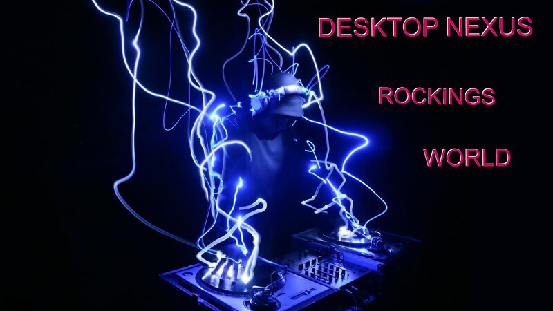 DJ with Glowing Lines — Blue