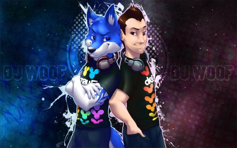 DJ Woof character art