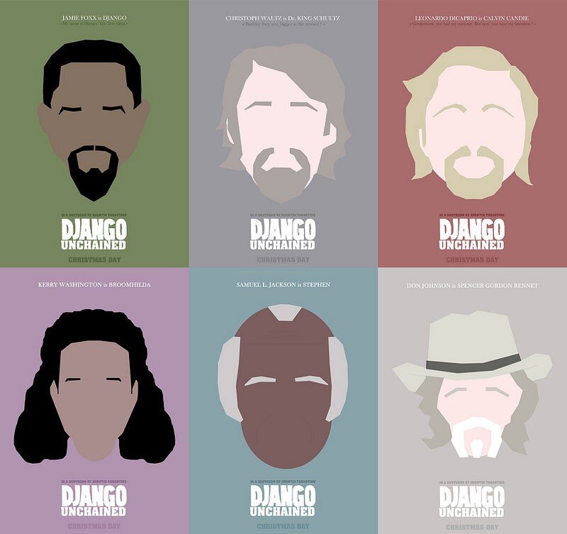 Django Unchained character posters