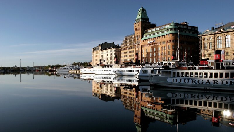 Djurgården boats and buildings