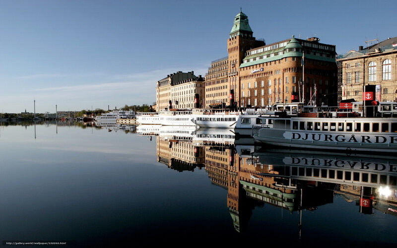 Djurgården waterfront scene