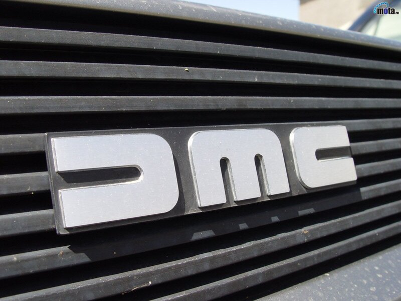 DMC logo on car grille