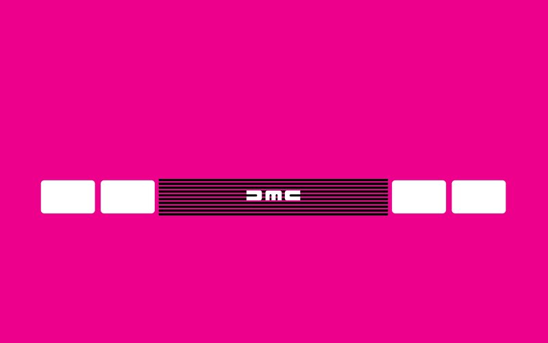 DMC Logo on Pink