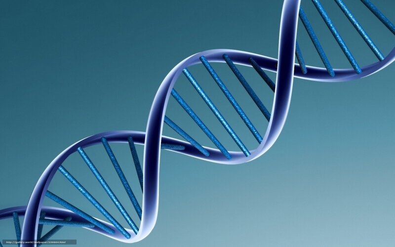 DNA Double Helix — Blue, Scientific, 3d Render, Double Helix