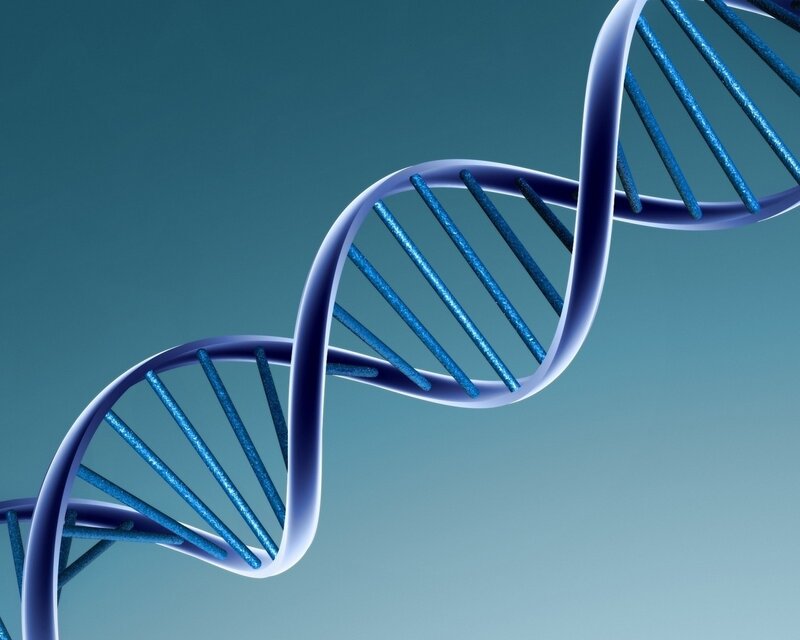 DNA Double Helix — Blue, Scientific