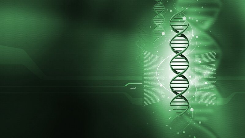 DNA Double Helix — Green, Scientific