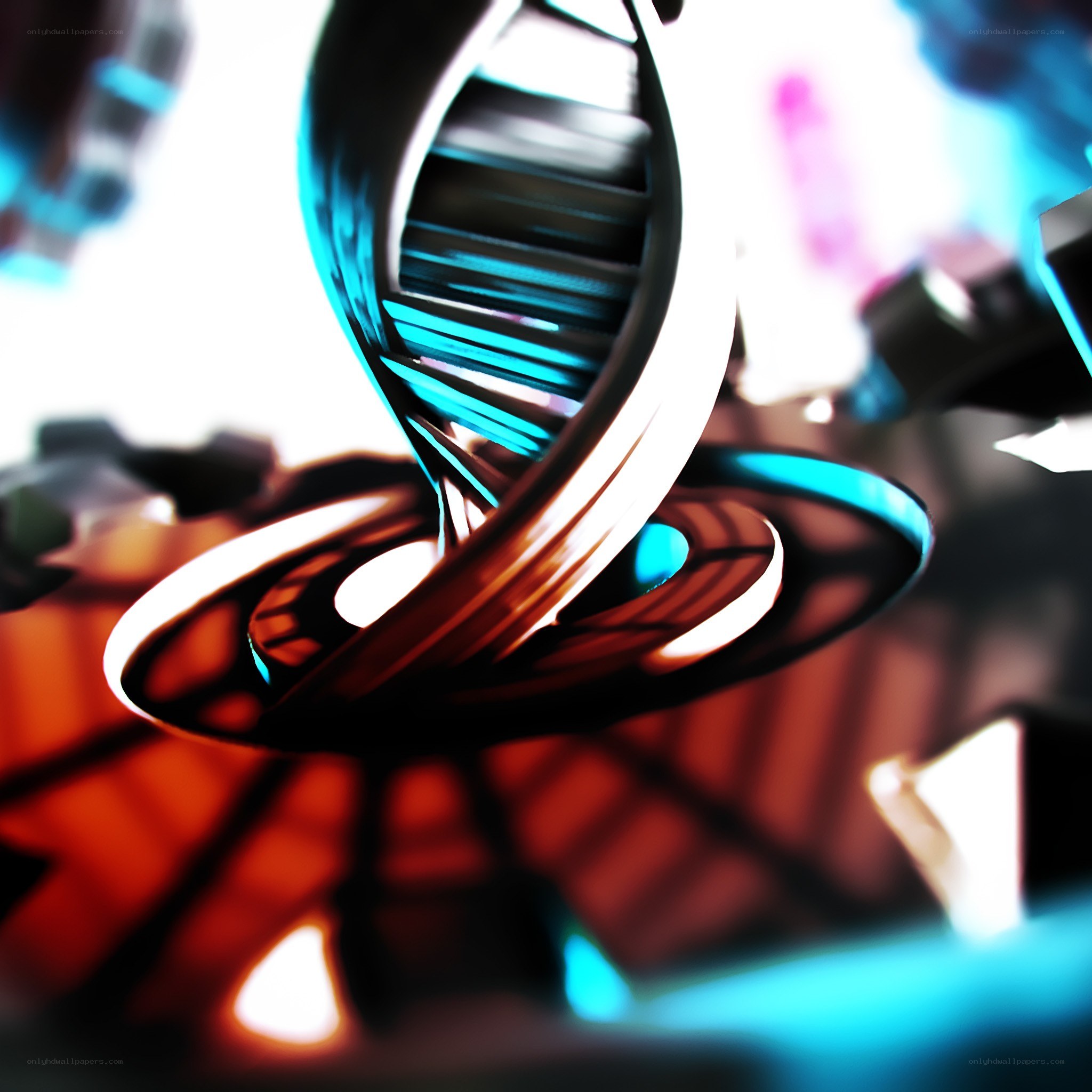 DNA helix in abstract design