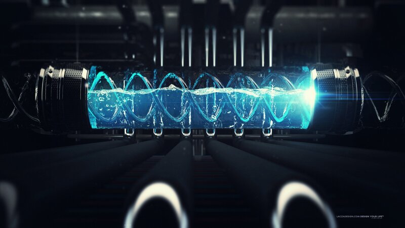 DNA Helix in Tube
