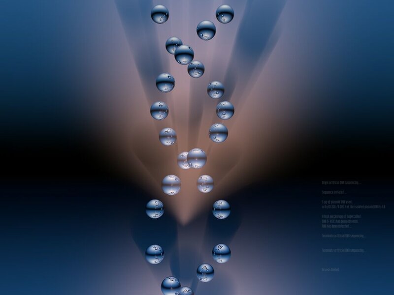 DNA sequencing process visualization