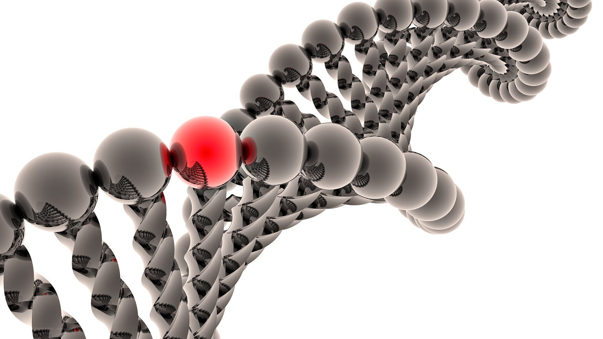 DNA strand with mutation