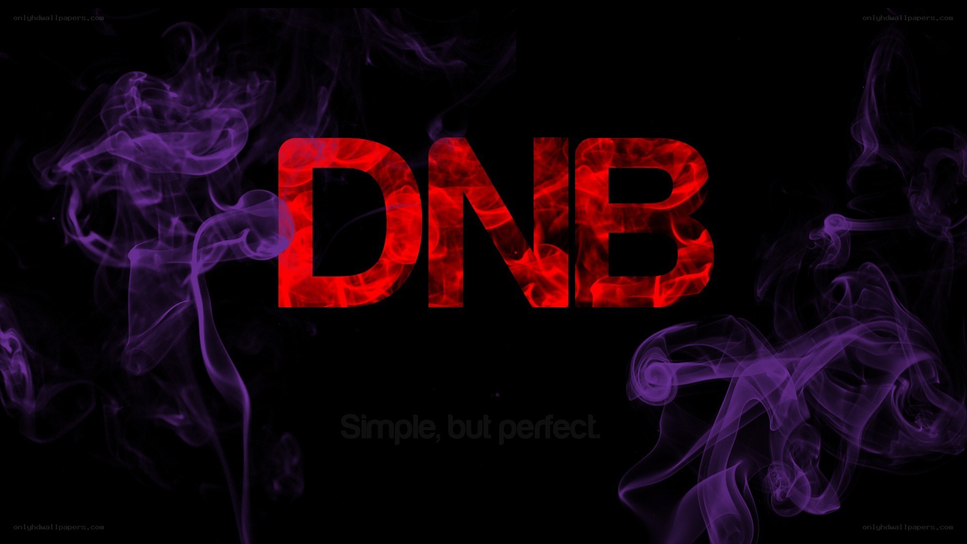 DNB logo with smoke