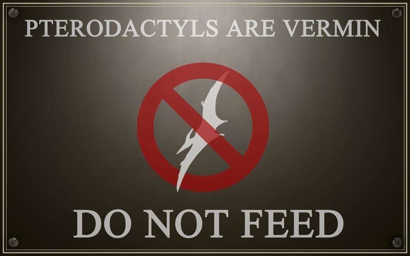 Do Not Feed Sign