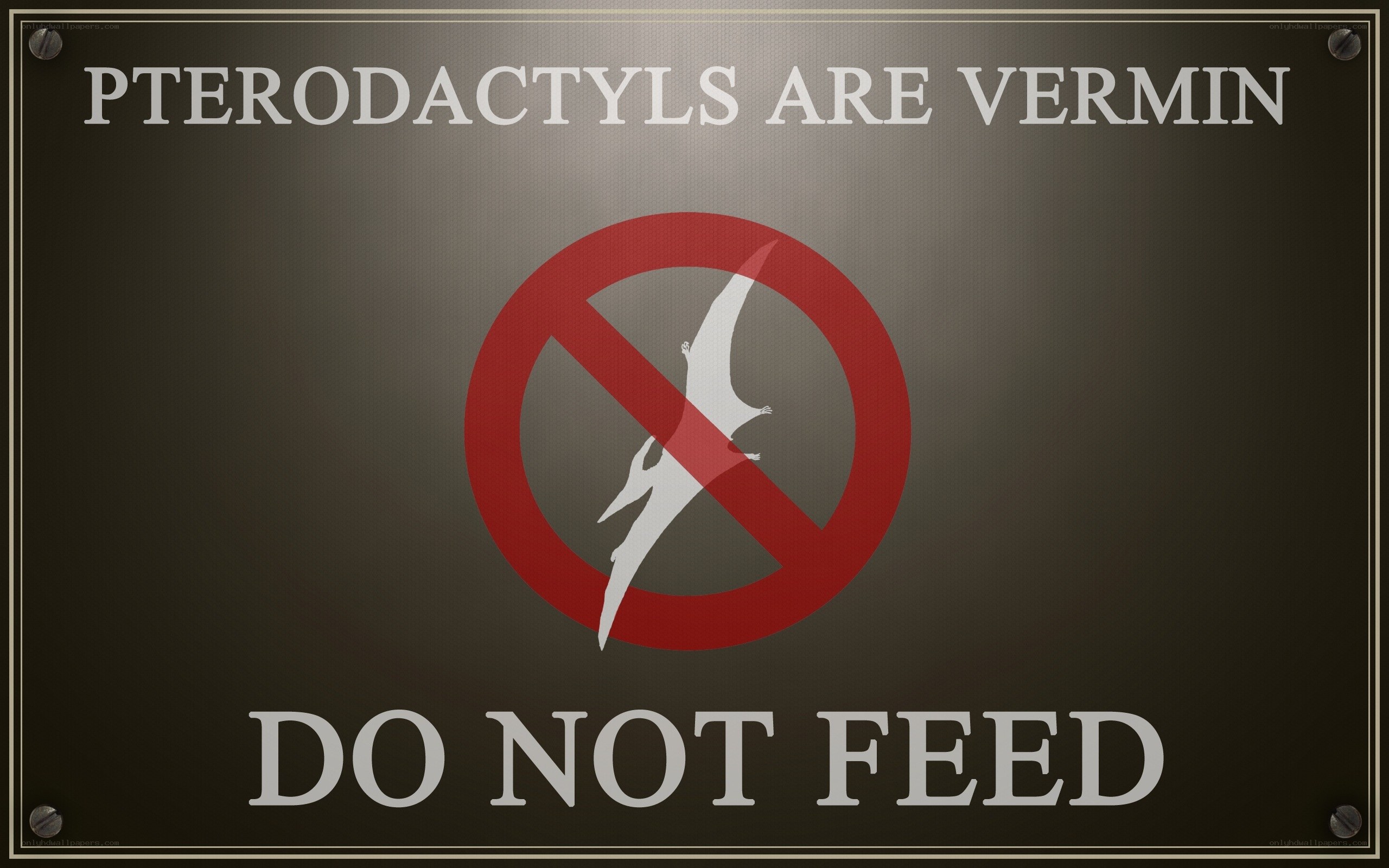 Do Not Feed Sign
