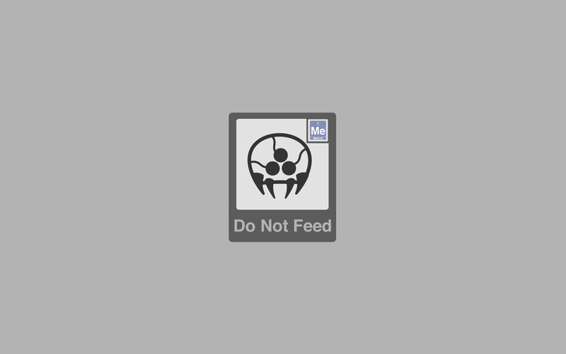 Do Not Feed sign with creature icon
