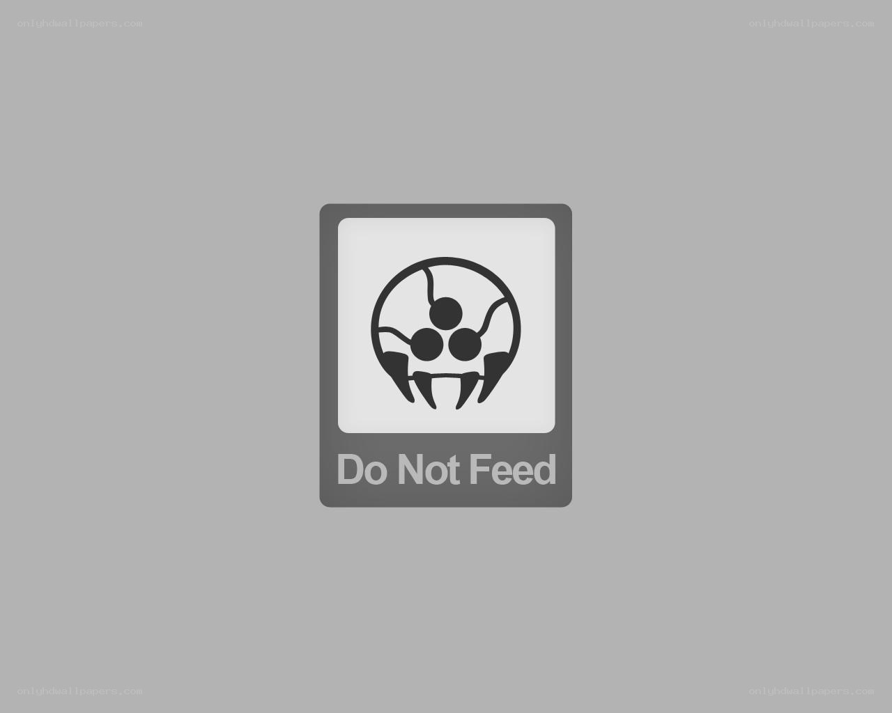 Do Not Feed sign