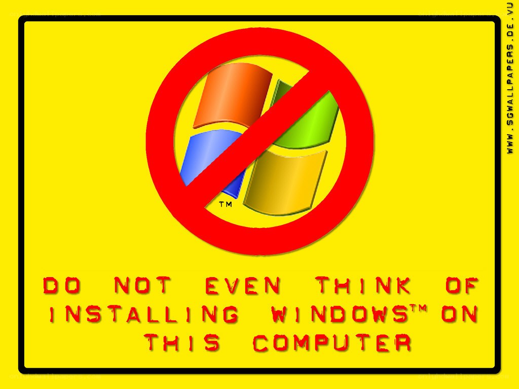 do not install windows warning