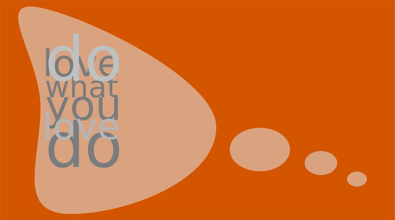 do what you love text art