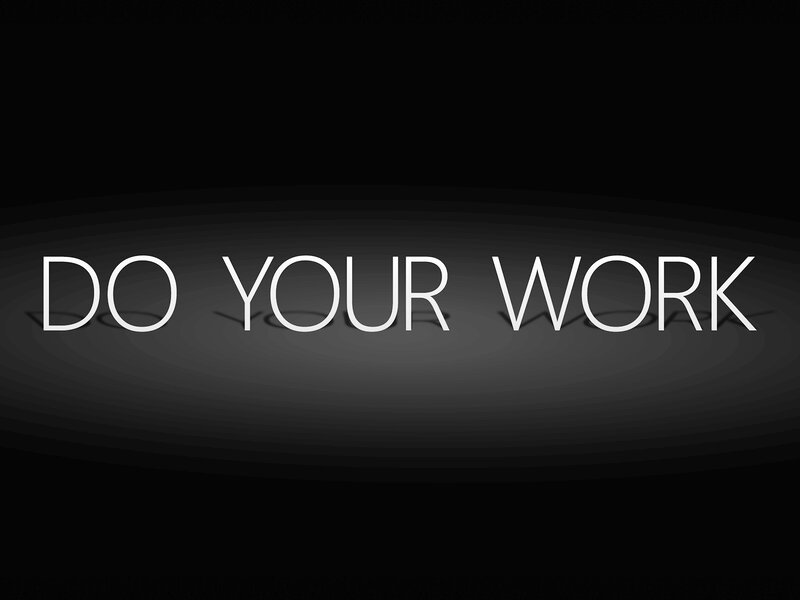 do your work text