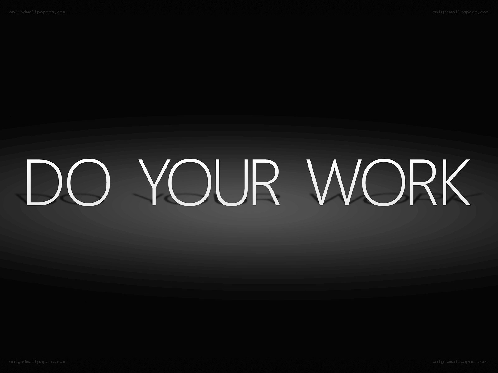 do your work text