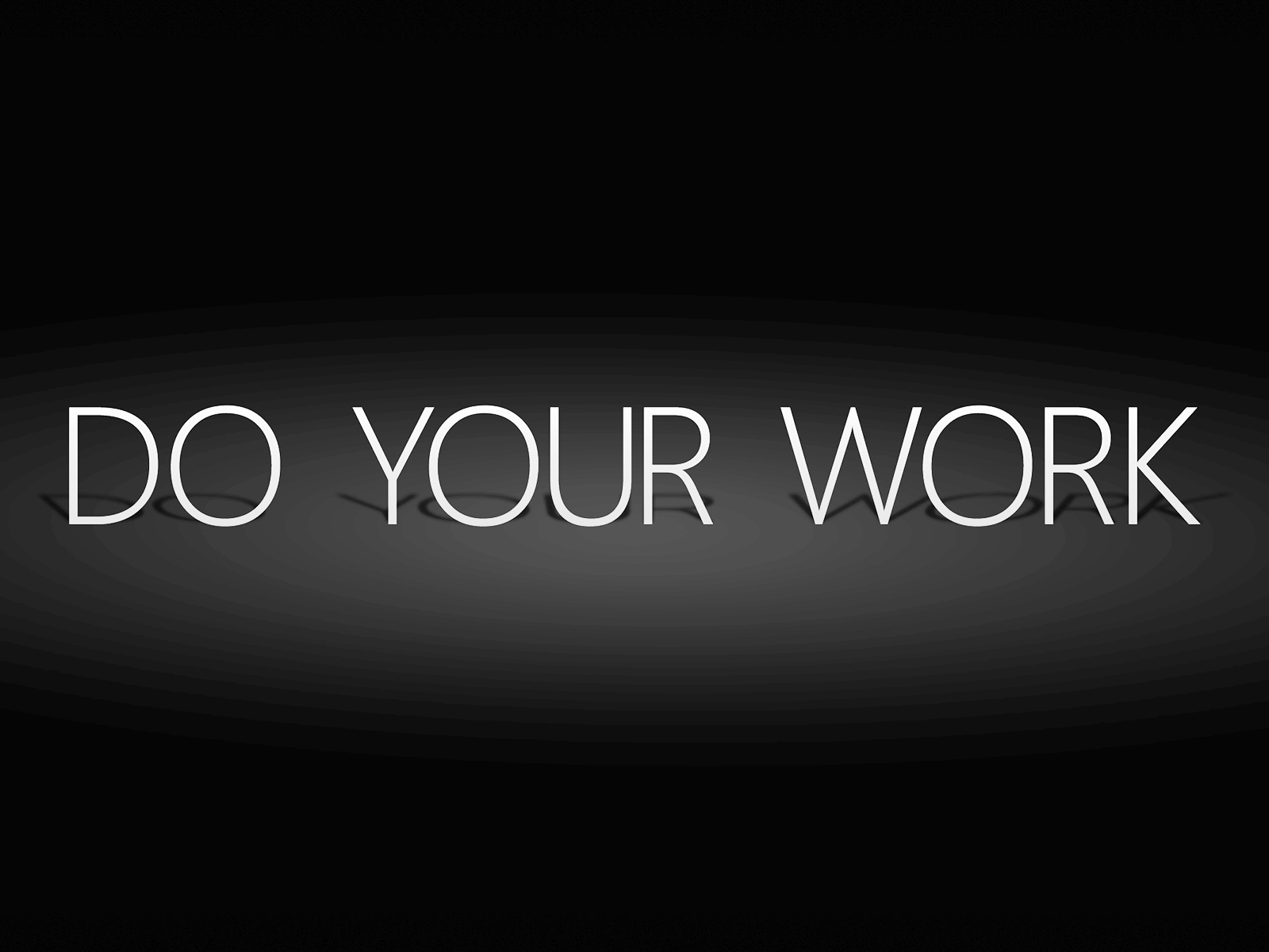 do your work text
