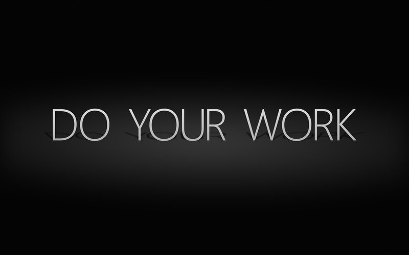 do your work text