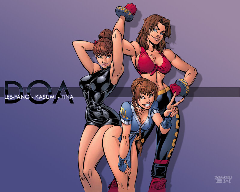 DOA characters Lee-Fang Kasumi Tina