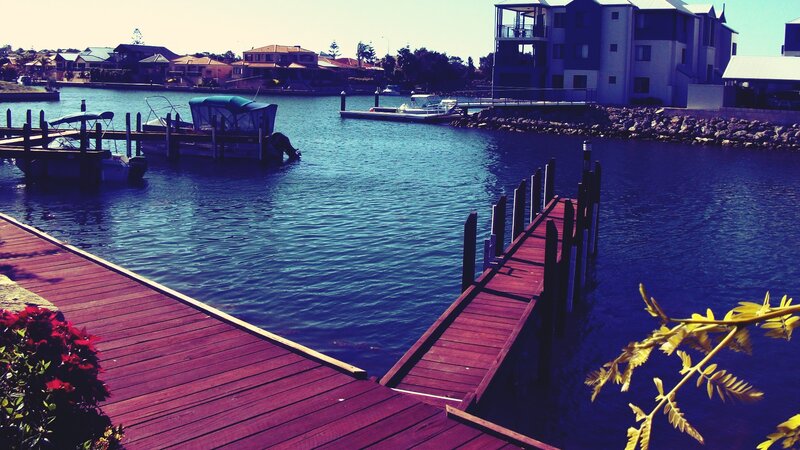 Dock at a residential marina