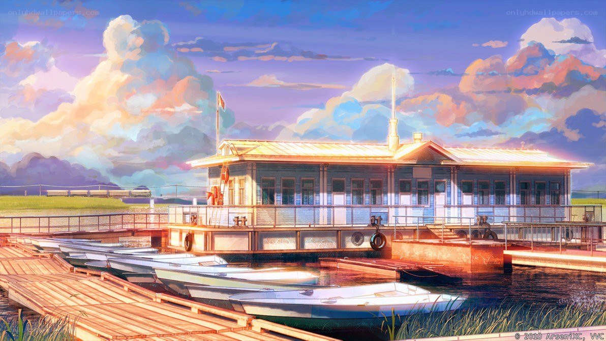 Dock at sunset