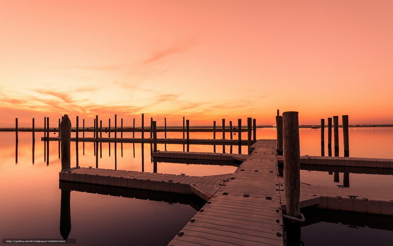 Dock at sunset