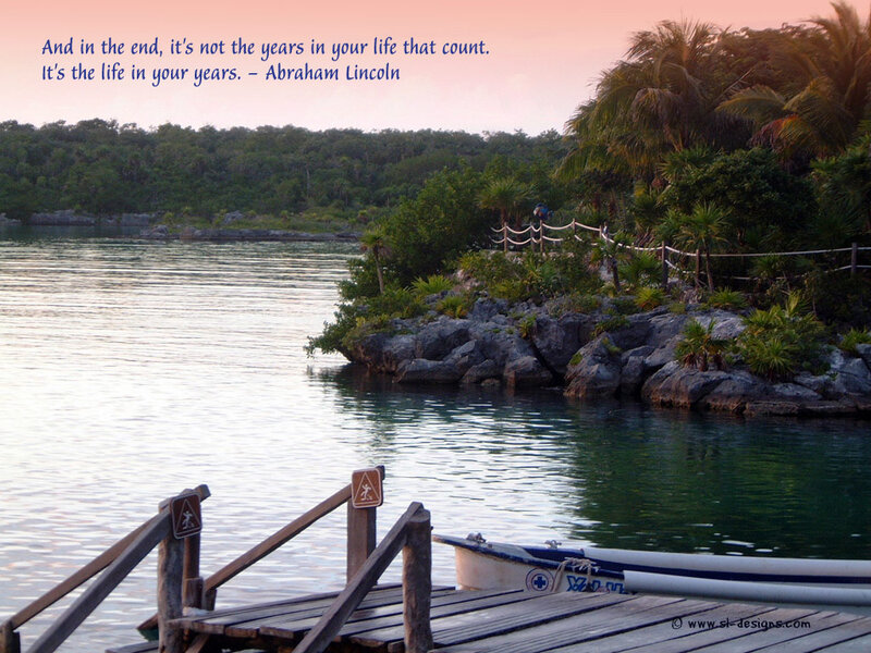 Dock at tropical lagoon