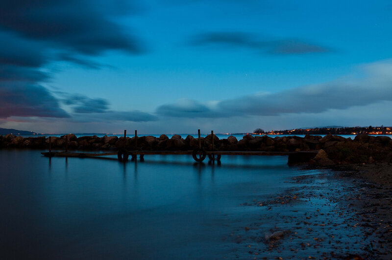Docked Pier at Dusk