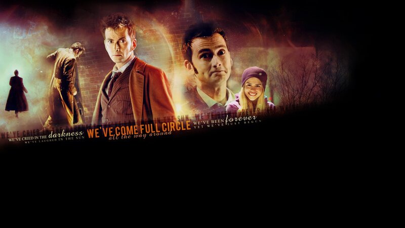 Doctor and Companion Collage — Black