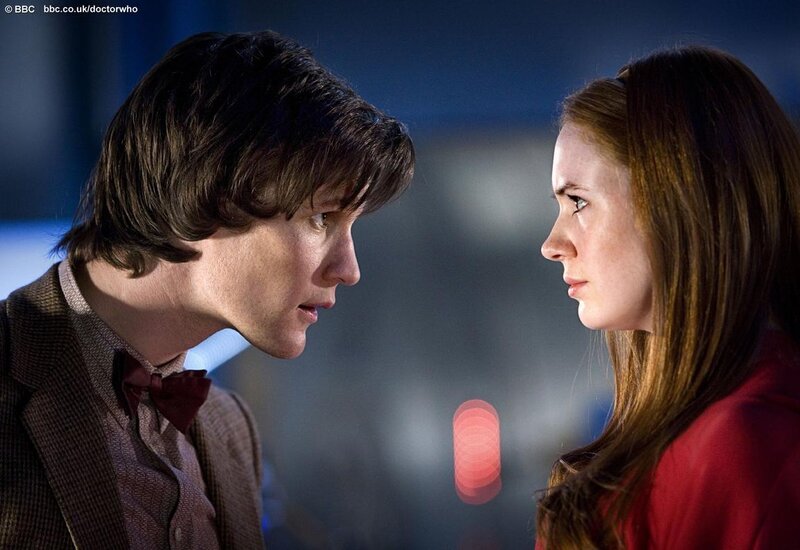 Doctor and companion face-to-face