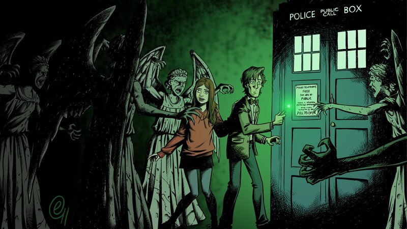Doctor and Companion — Green