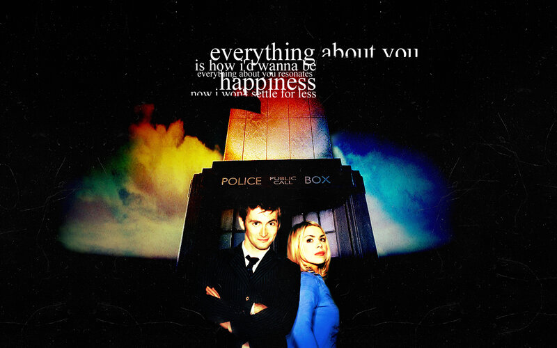 Doctor and companion with TARDIS