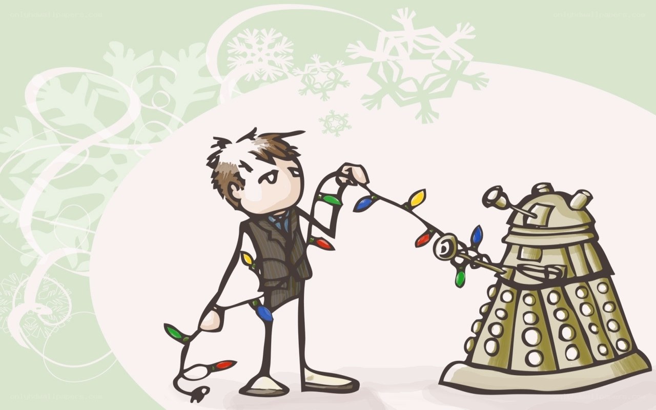 Doctor and Dalek decorating