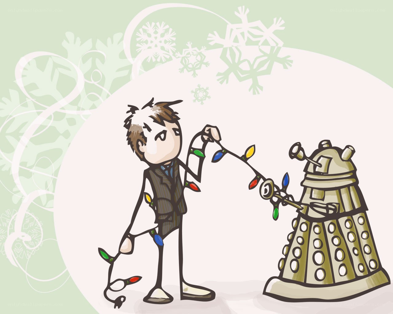 Doctor and Dalek decorating