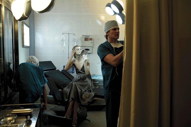 Doctor and patient in operating room