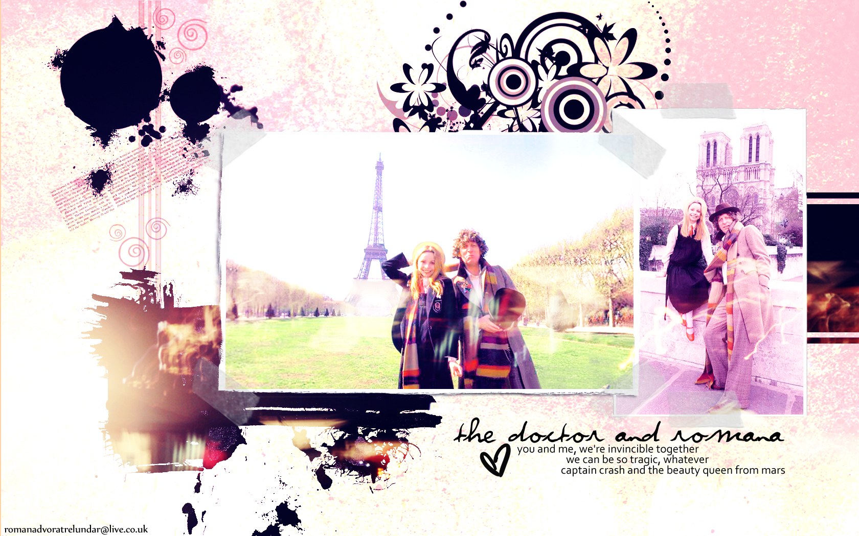 Doctor and Romana collage