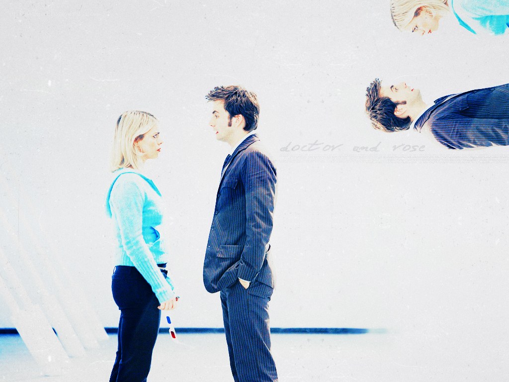 Doctor and Rose standing