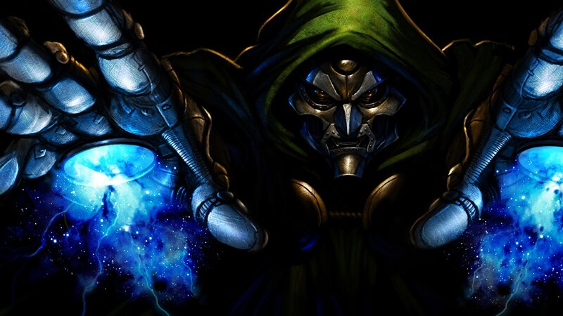 Doctor Doom Character — Blue, Dramatic