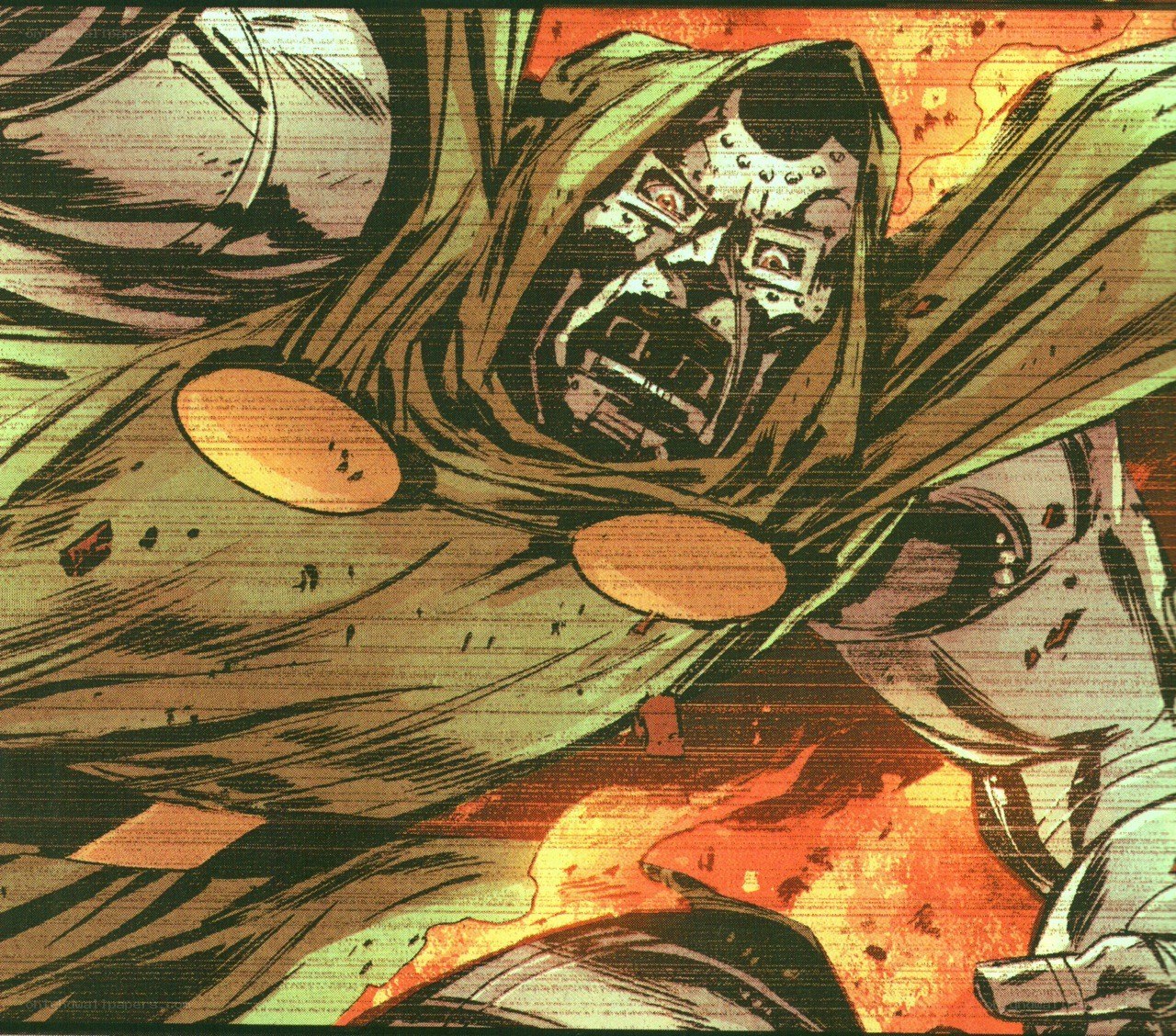 Doctor Doom in comic panel