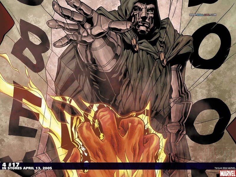 Doctor Doom in Flames — Brown