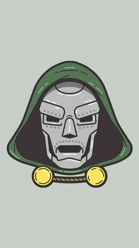 Doctor Doom Mask — Green, Serious