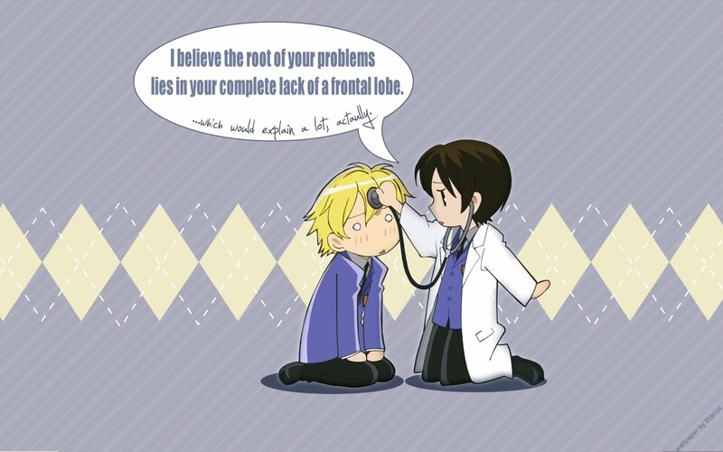 doctor examines patient