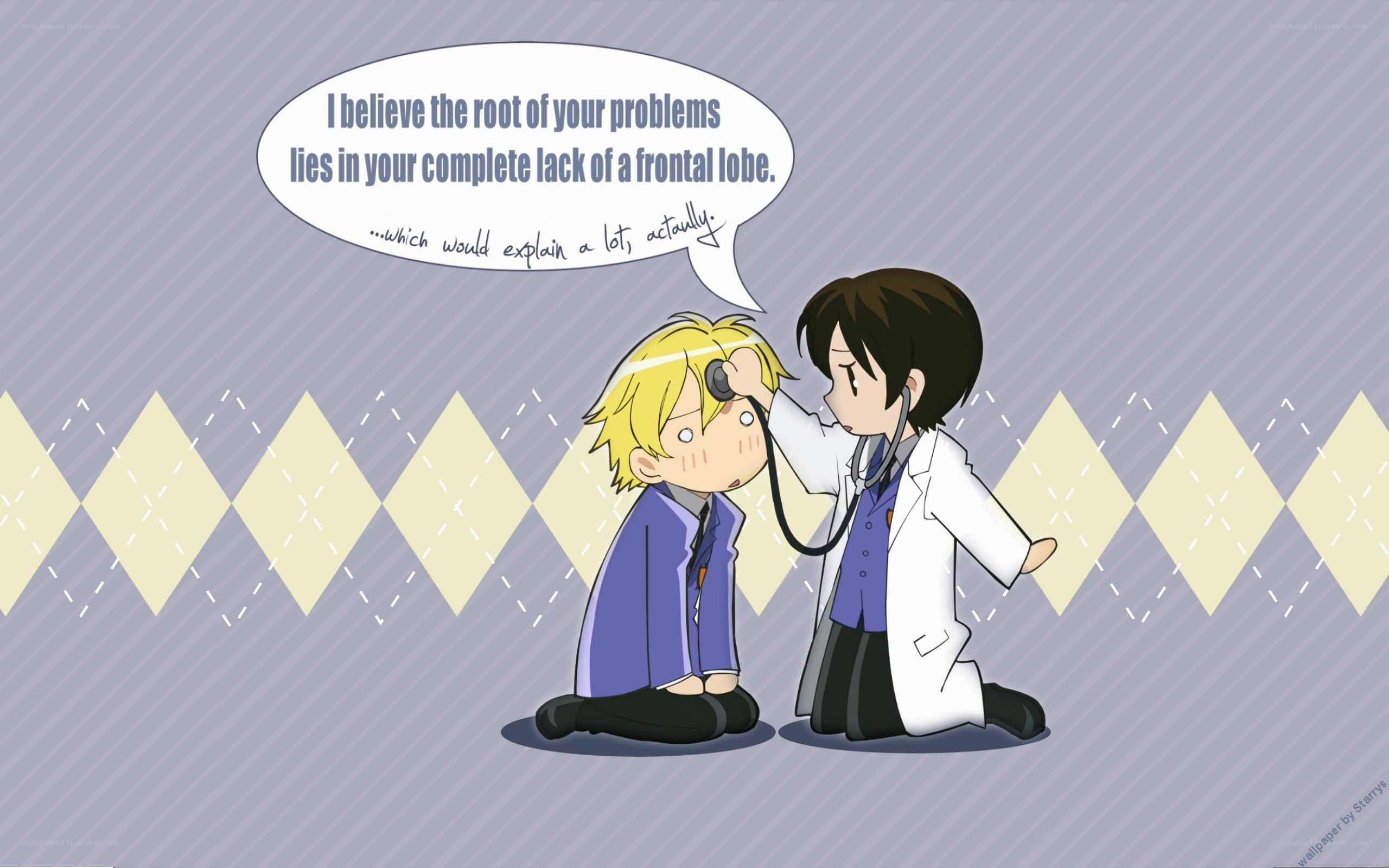 doctor examines patient