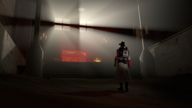 Doctor in a foggy room
