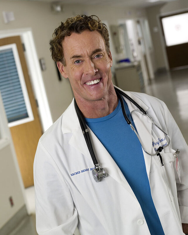 doctor in hospital hallway