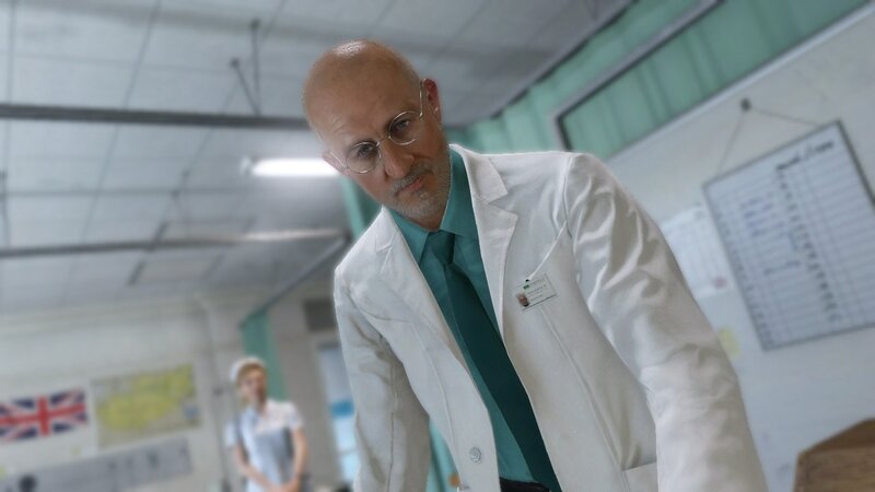 doctor in hospital setting